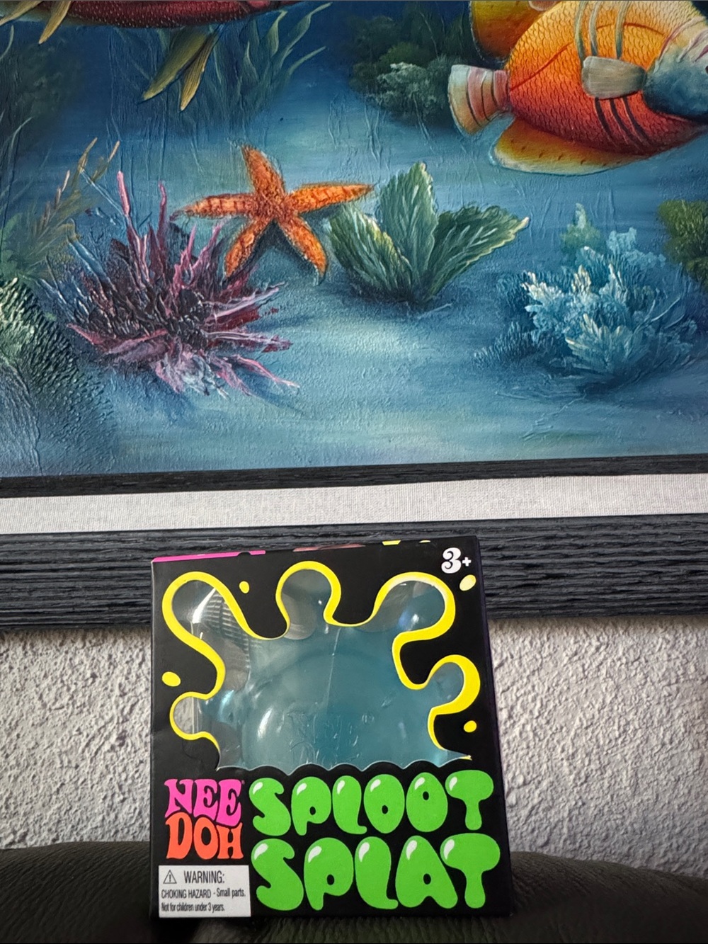 Neon Sploot Splat Squishy 🫟🩵